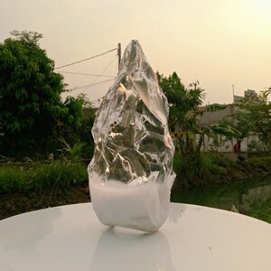3076 gr of rough Andara Crystal Clear Diamond Milky Monatomic