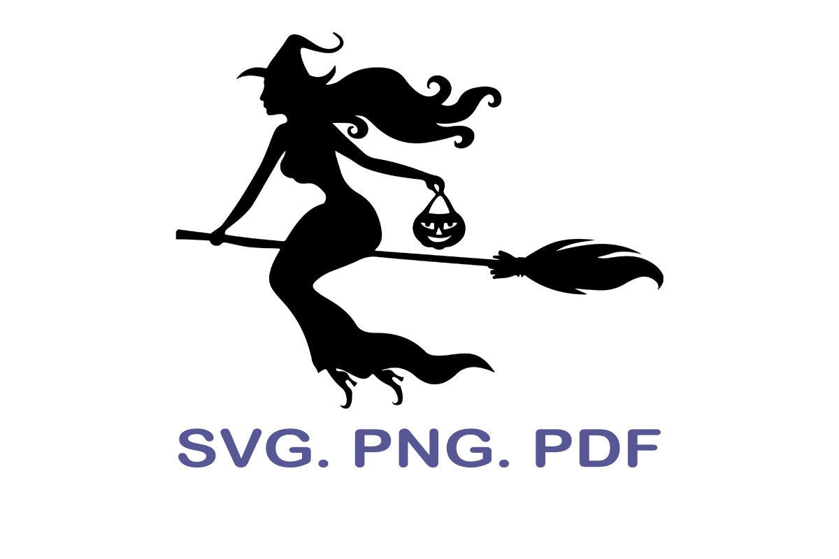 Witch svg Flying witch svg Good Witch Wicked Witch | Etsy
