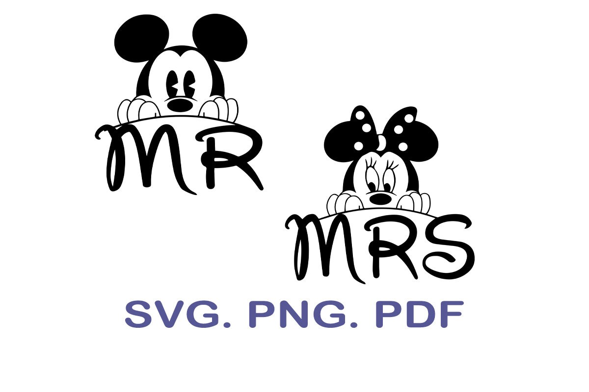 Mickey And Minnie Mrs And Mr Svg Mrs And Mr Mickey Ea vrogue.co