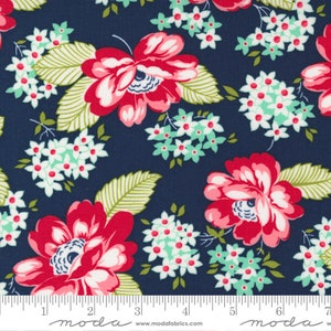 Main navy, One Fine Day by Bonnie and Camille, Moda, 1/2 yard