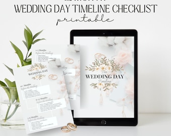 Wedding Planner Printable | 12 Month Wedding Checklist | Wedding Timeline Organiser | Bridal Planning Binder PDF | Instant Download