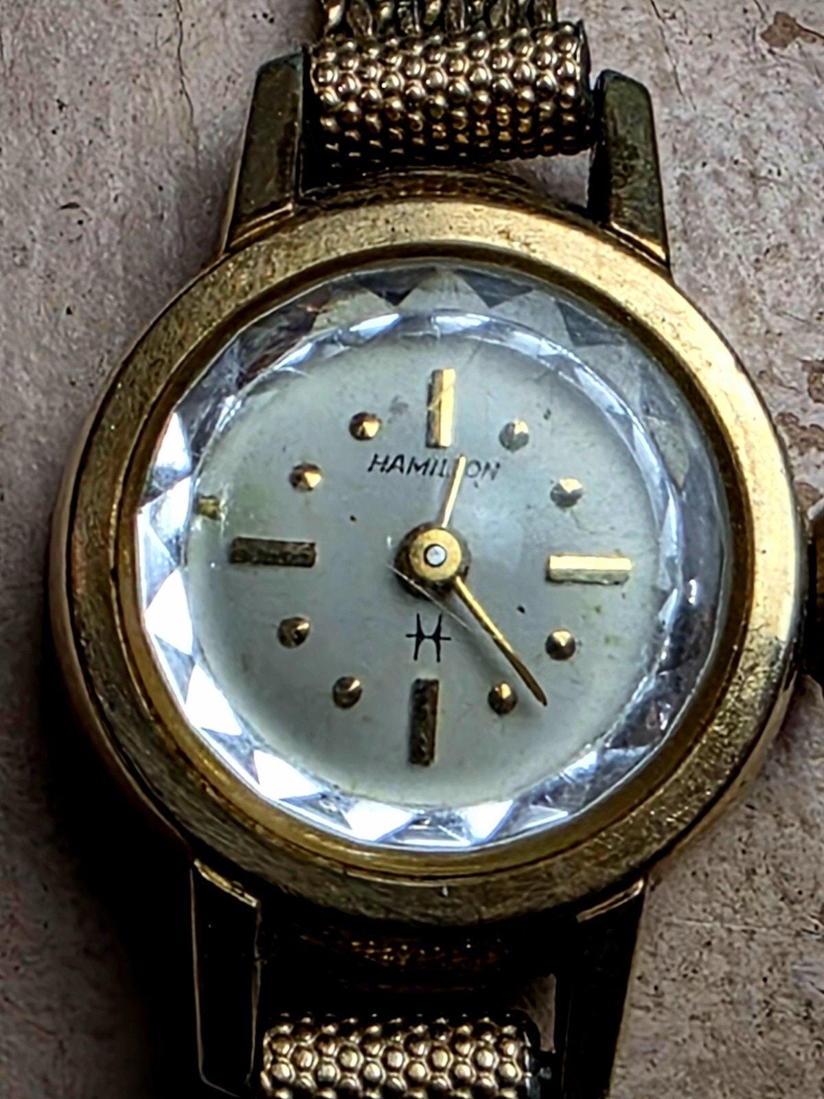 10k Gold Hamilton Womens Ladies Watch - Etsy