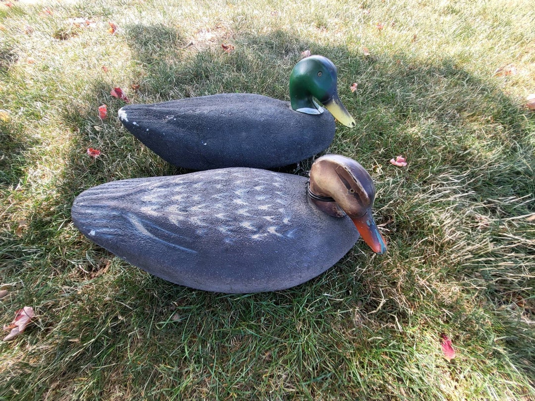 Restle Decoys Mallard Pair of Working Decoys. Hand Made in Etsy