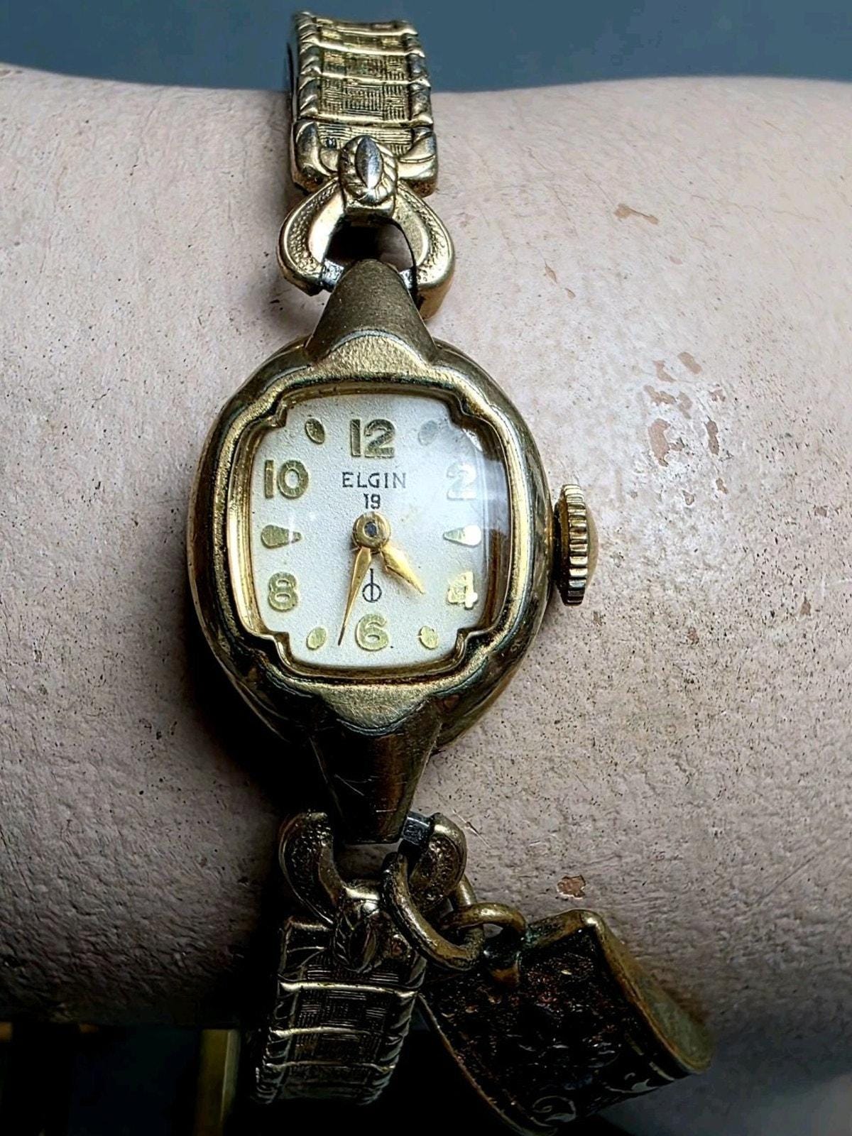 Elgin 10k Rgp Bezel Watch - Etsy display picture 3