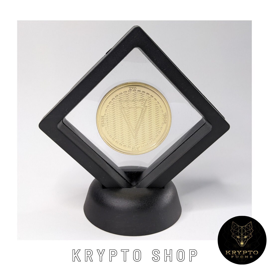 Pièce de collection en or Verge XVG | pièce crypto à collectionner avec  présentoir ou comme cadeau de luxe | Pièce cryptographique physique |  Cadeau HODL - Etsy France