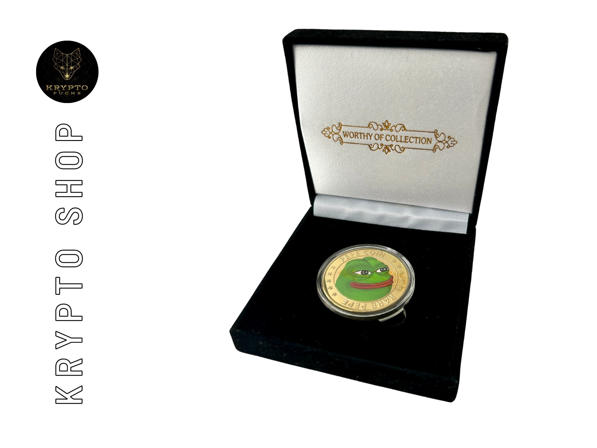 Pièce de collection Pepe Crypto Coin avec présentoir et cadeau de luxe -  Etsy France