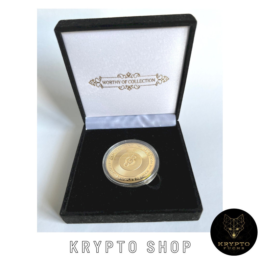 Helium Crypto Coin HNT Gold Crypto Coin Collectible Coin With Display and  as a Luxury Gift - Etsy