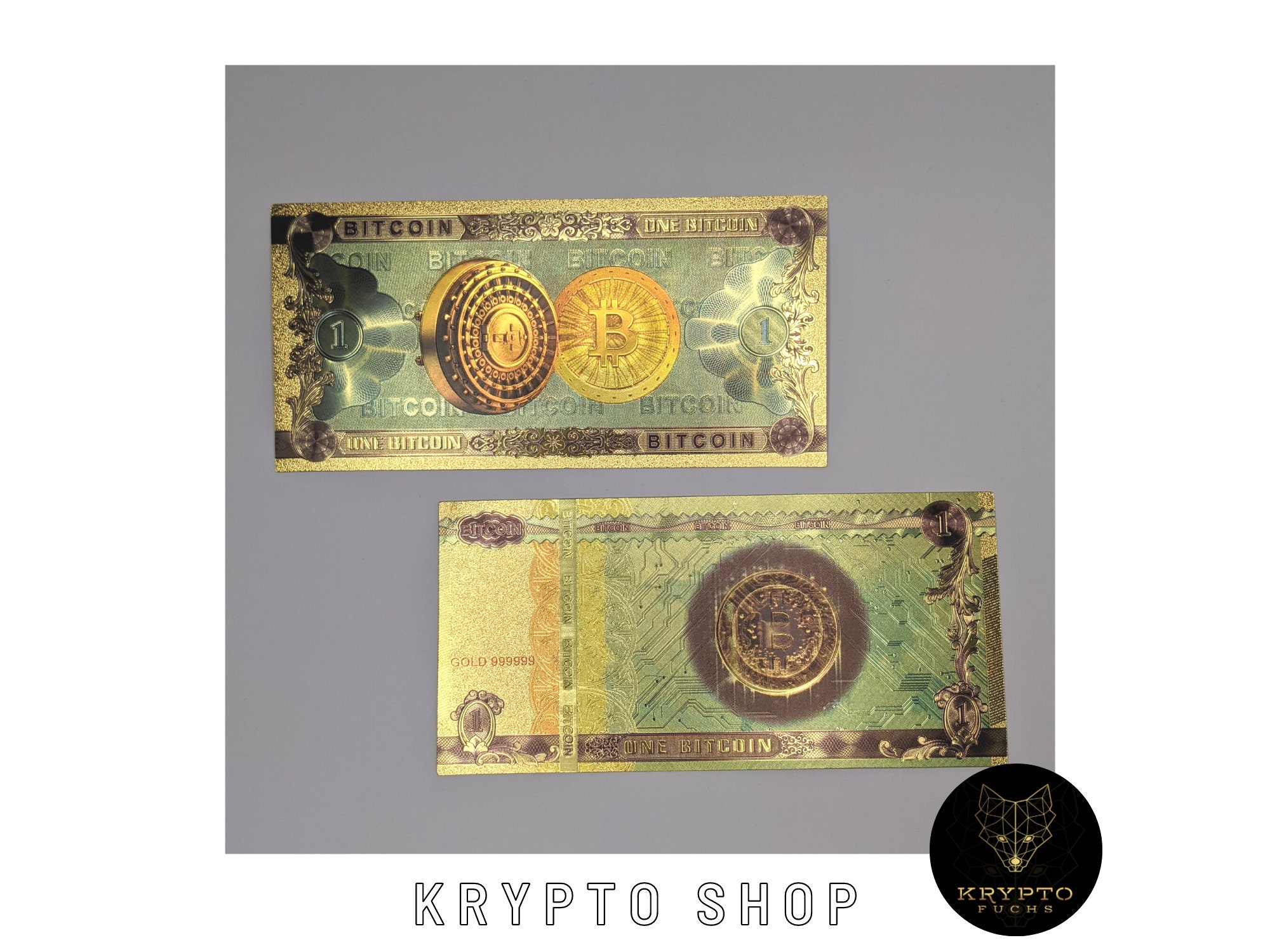 Buy Bitcoin Note - BTC Crypto Gold Banknote Incl. Stand for Crypto Fans  Online in India - Etsy