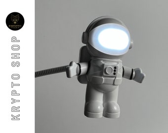 Figura de astronauta teclado USB luz nocturna LED