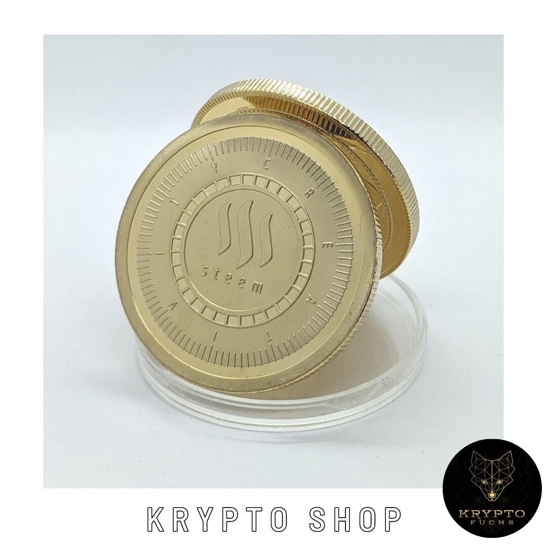 Steem Gold Crypto Coin Collectible Coin | Collectable Crypto Coin With  Display and as a Luxury Gift | Physical Crypto Coin | HODL - Etsy Ireland