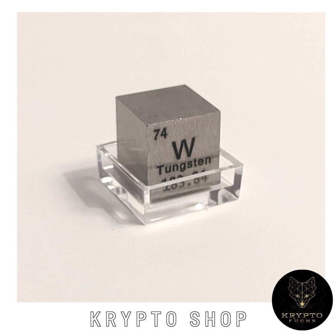 Midwest Tungsten Service Wolfram-Würfel 1,3 Cm – Hochdicht, 95% Wolfram, Als Wissenschafts-Demo