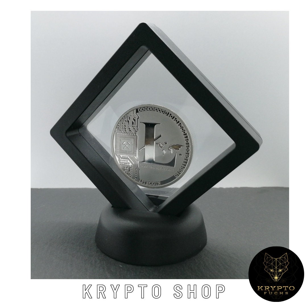 Litecoin Kryptomünze LTC Silber Krypto Coin Sammelmünze mit Display und als  Luxusgeschenk - Etsy.de