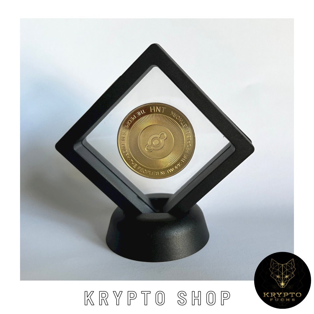 Helium Crypto Coin HNT Gold Crypto Coin Collectible Coin With Display and  as a Luxury Gift - Etsy