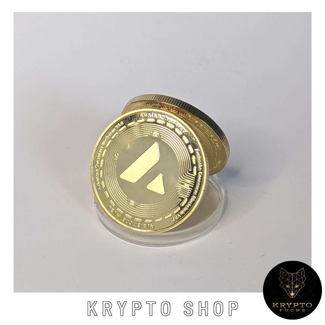 Avalanche Crypto Coin AVAX Gold Crypto Coin Collectible Coin With Display  and as a Luxury Gift - Etsy Denmark