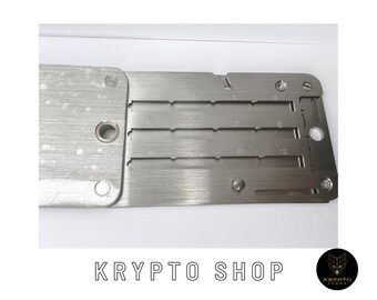 Frase de recuperación de Crypto Cold Backup Wallet de 12 o 24 palabras