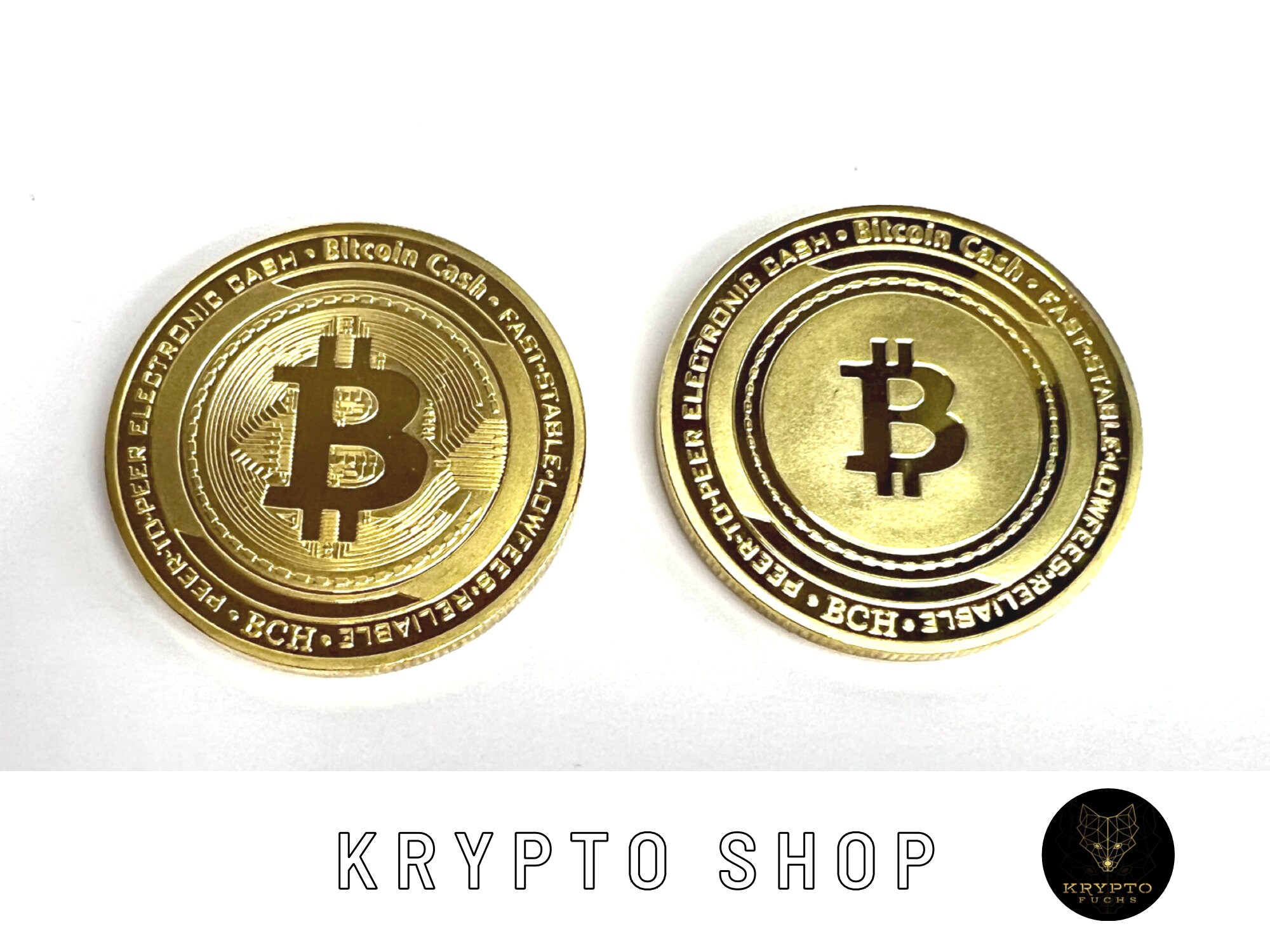 Bitcoin Cash Crypto Coin BTH Gold Crypto Coin Collectible Coin With Display  and as a Luxury Gift - Etsy Sweden