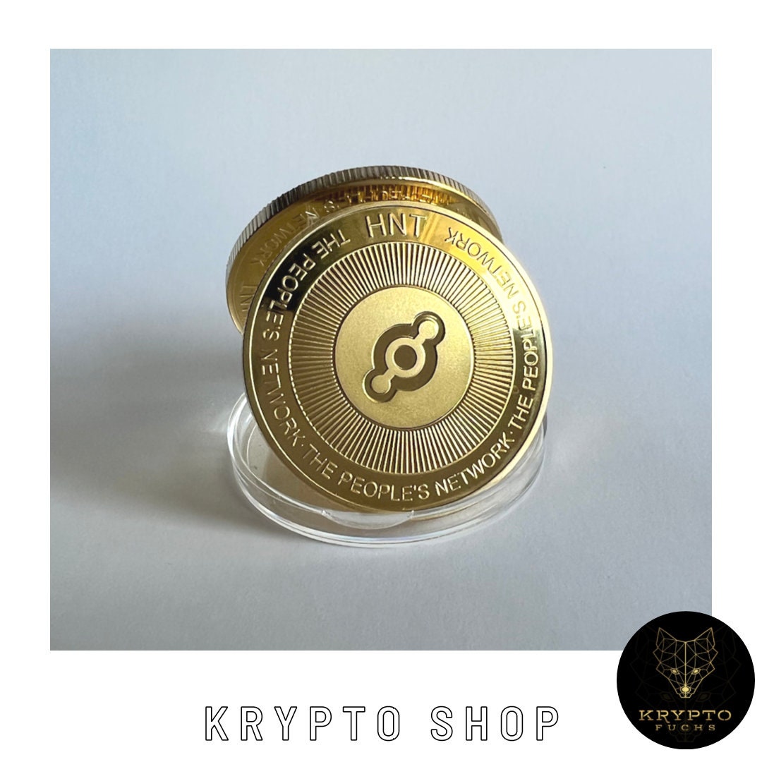 Helium Crypto Coin HNT Gold Crypto Coin Collectible Coin With Display and  as a Luxury Gift - Etsy