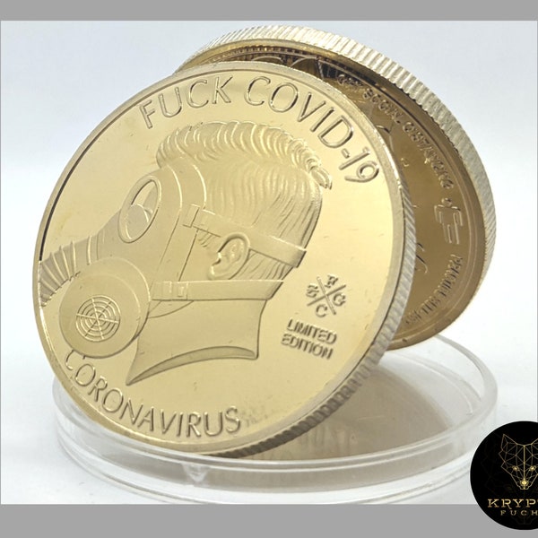 Corona Gedenkmünze Pandemie Covid 19 SARS CoV Gold Sammlermünze im Display oder als Luxusgeschenk