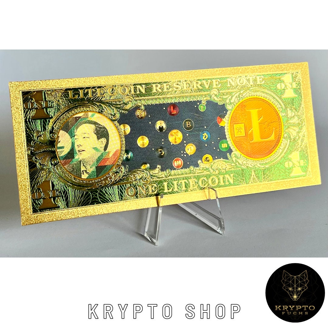 African Foil Notes Litecoin LTC Commemorative Gold Foil Note – Crypto  Collectible, Peer-to-Peer New Crypto Peer To Peer Souvenir