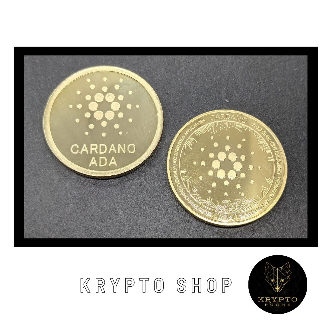 Pièce de crypto-monnaie Cardano ADA Gold Crypto Coin, pièce de collection  avec présentoir et cadeau de luxe - Etsy France