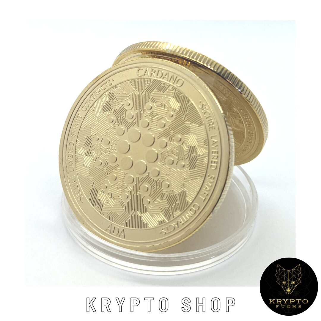 Pièce de crypto-monnaie Cardano ADA Gold Crypto Coin, pièce de collection  avec présentoir et cadeau de luxe - Etsy France