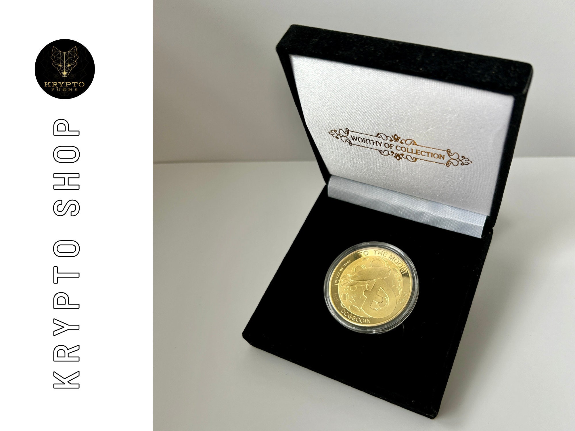 Dogecoin Doge Gold Crypto Coin Collectible Coin | Collectible Crypto Coin  With Display and as a Luxury Gift - Etsy Ireland