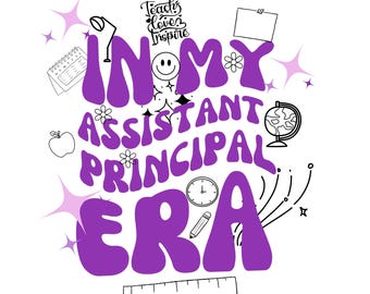 SVG/PNG In My Assistant Principal Era, Assistant Principal Era Svg, Assistant Principal Png, Wavy Text Svg, Commercial Use