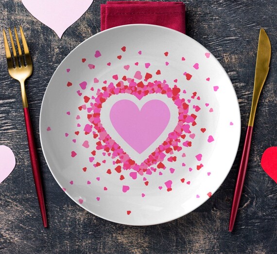 Melamine valentine plates cheap