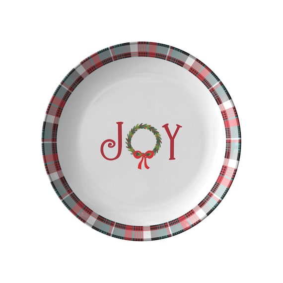 Plaid christmas dinnerware clearance