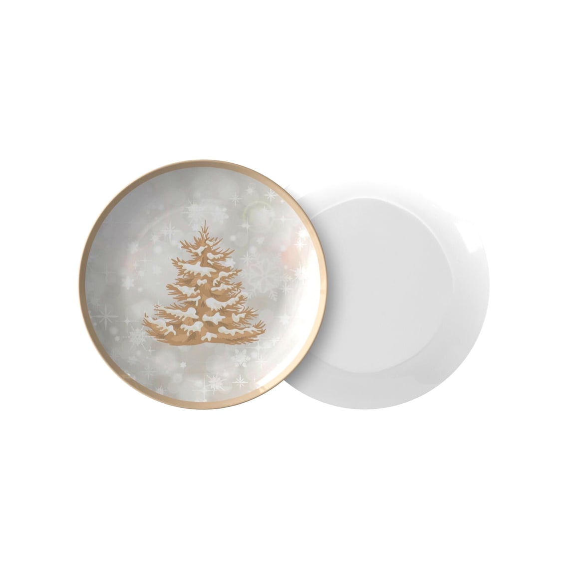Christmas Tree Plate Set Christmas Dinner Plate Christmas Etsy