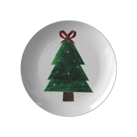 Home & Living Kitchen & Dining holiday dining set Christmas tree dinner plates Christmas plate