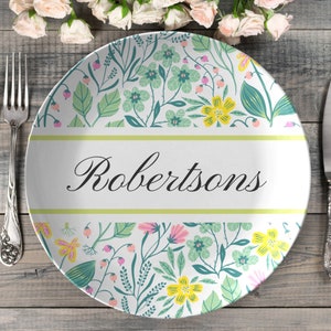 Personalized dinner plate | monogrammed plate set | wedding plate | Wedding present| custom dinner plate | decorative plate | dinnerware set