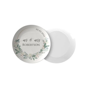 Personalized Wedding Plate | Mr and Mrs Plate Set | Bride & Groom Plate ...