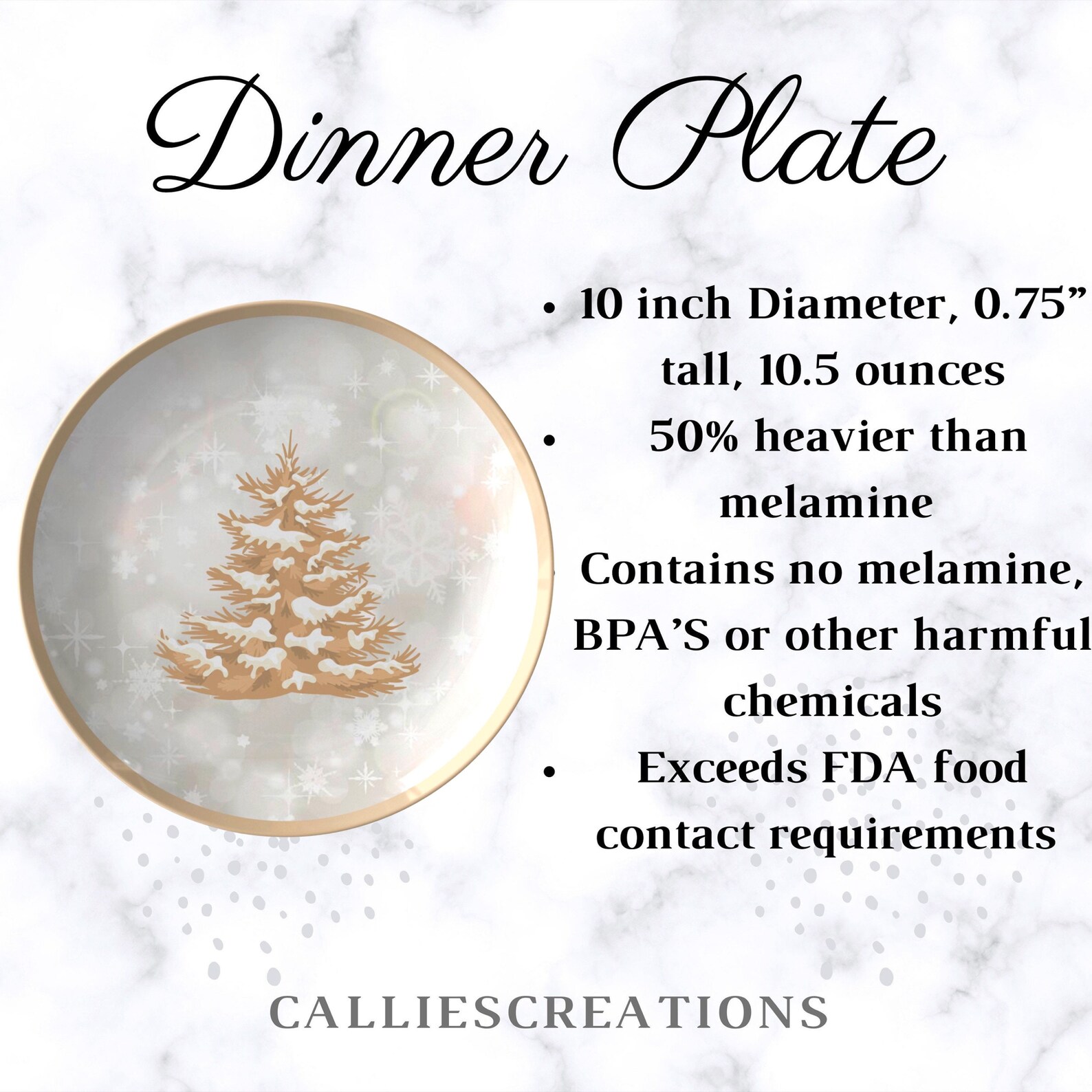 Christmas Tree Plate Set Christmas Dinner Plate Christmas Etsy