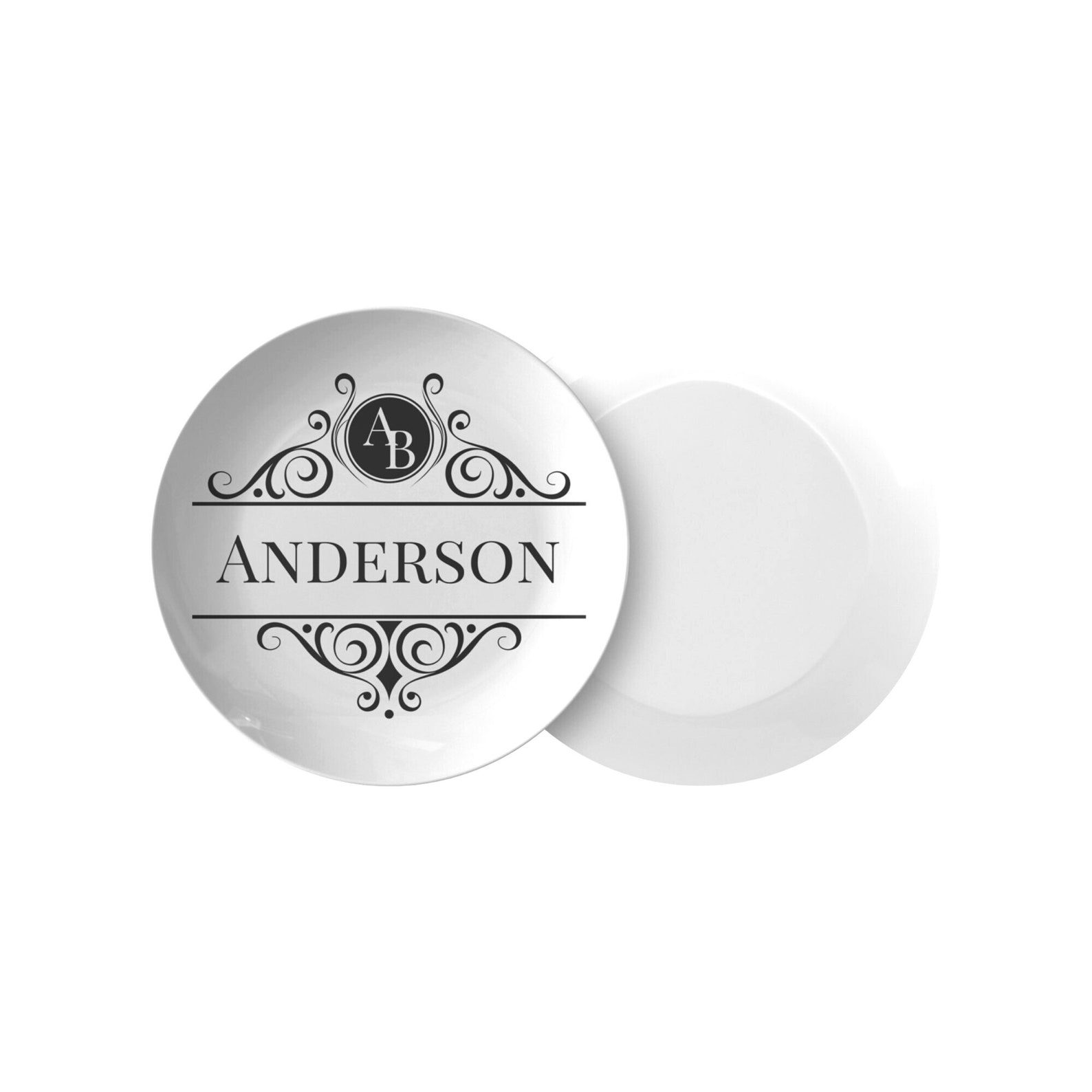 Personalized Dinner Plate Wedding Plate Monogrammed Plate Etsy