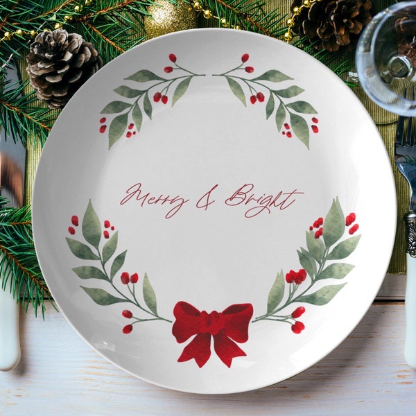 Christmas Dinnerware Etsy