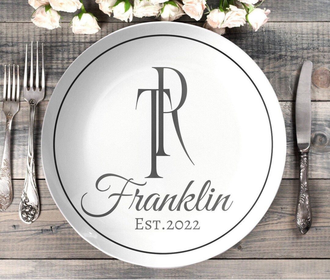 Personalized Plate , Personalized Wedding Plate , Custom Dinner Plate