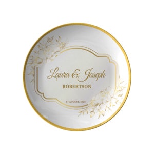 Personalized Wedding Plate | Mr and Mrs Plate Set | Bride & Groom Plate ...