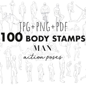 Man Body Poses JPG PNG