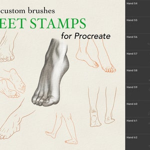 Feet Stamp Brushes Procreate