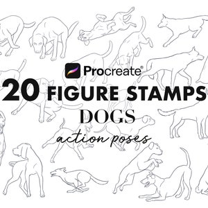 Dogs Poses Brushes for Procreate