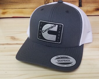 Cummins Hat | Cummins Turbo Diesel Retro Trucker Hat Mesh Back Snapback Closure | Adult Unisex | Cummins Diesel Gift