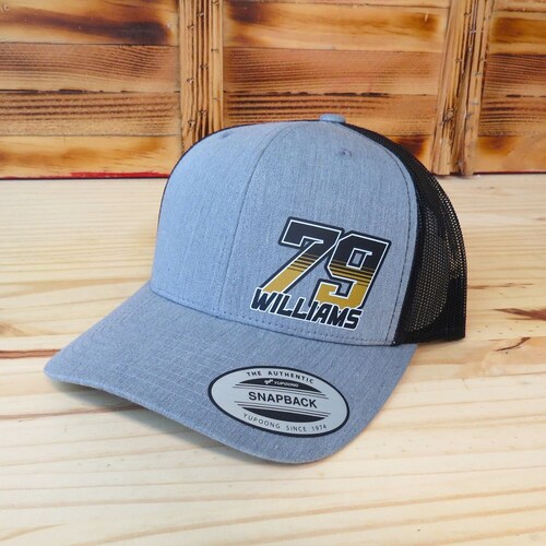 Custom Racing Number Hat, Race Team Hats, Retro Trucker  display picture 2