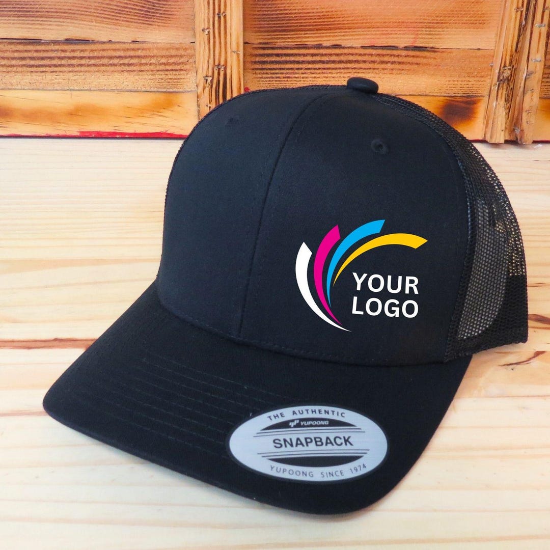 Custom Logo Hat, Personalized Logo Hat, Business Swag, Trucker Snapback ...