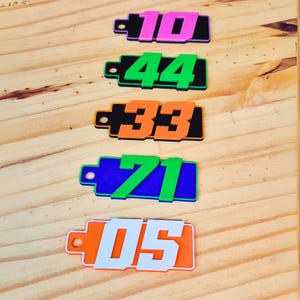 Custom Racing Number Keychain, Personalized Racing Number Tag, Racing Gift, Personalized Racing Gift, Race Team Swag, Stocking Stuffer