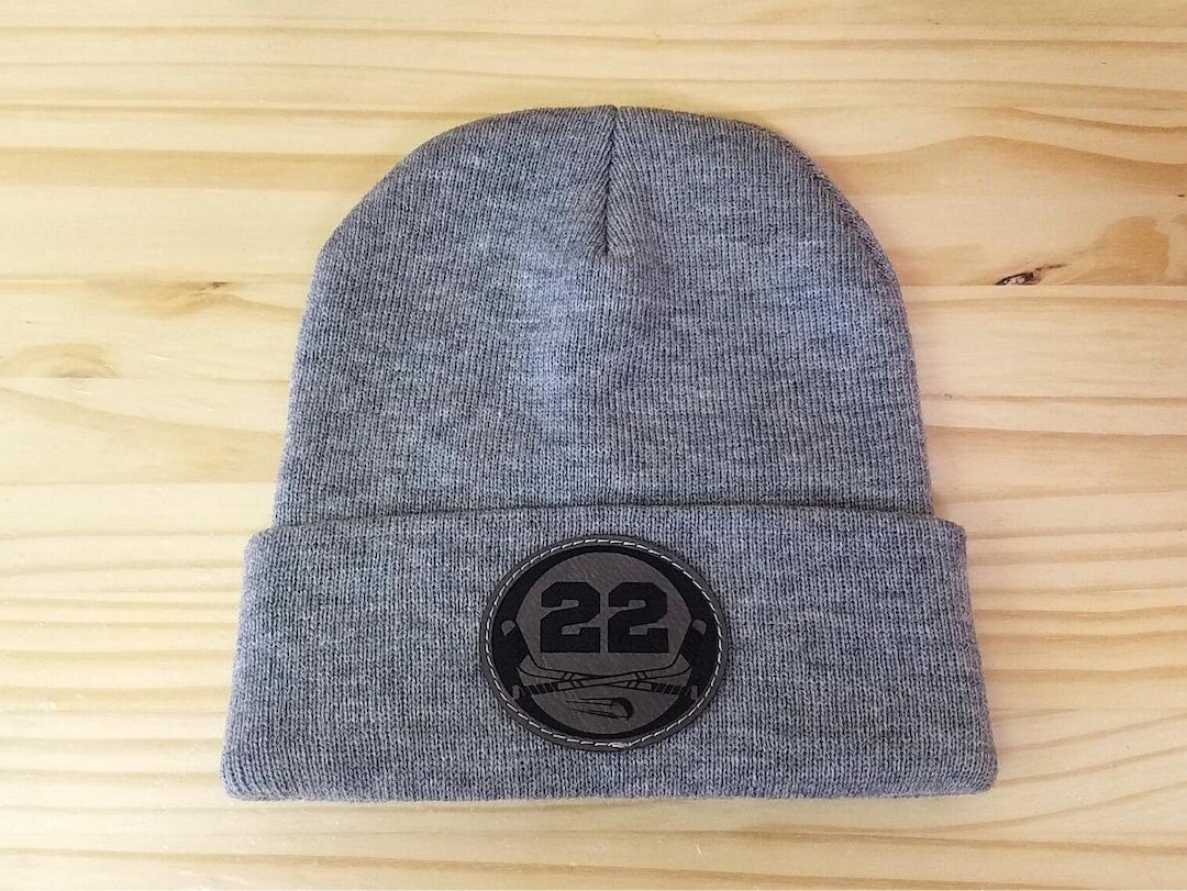 Personalized Hockey Beanie, Hockey Player Gift, Custom Player Number