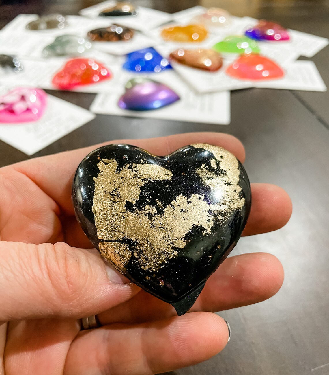 Pocket Hug Resin Hearts Etsy