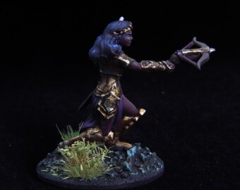 Levin - Drow Ranger - Vale da Neve Eterna - Miniatura sem pintura para RPG Levin - Drow Ranger - Vale da Neve Eterna - Miniatura sem pintura para RPG