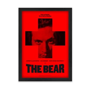 THE BEAR poster, Carmy poster, many sizes, 11&quot;x17&quot;, 16”x20”, 18&quot;x24&quot;, 22&quot;x28&quot;, 24&quot;x36&quot;, 28&quot;x40&quot;, print only