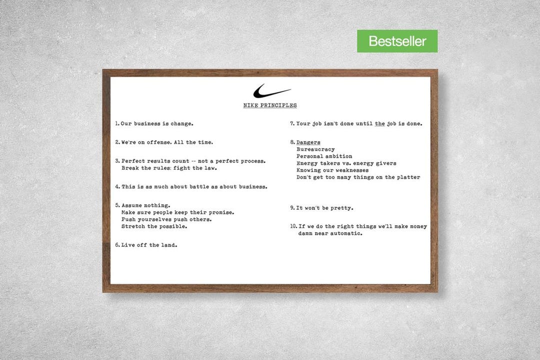 Phil Knight Nike Principles, 